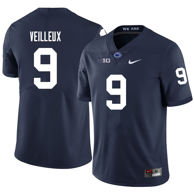 Men #9 Christian Veilleux Penn State Nittany Lions College Football Jerseys Sale-Navy